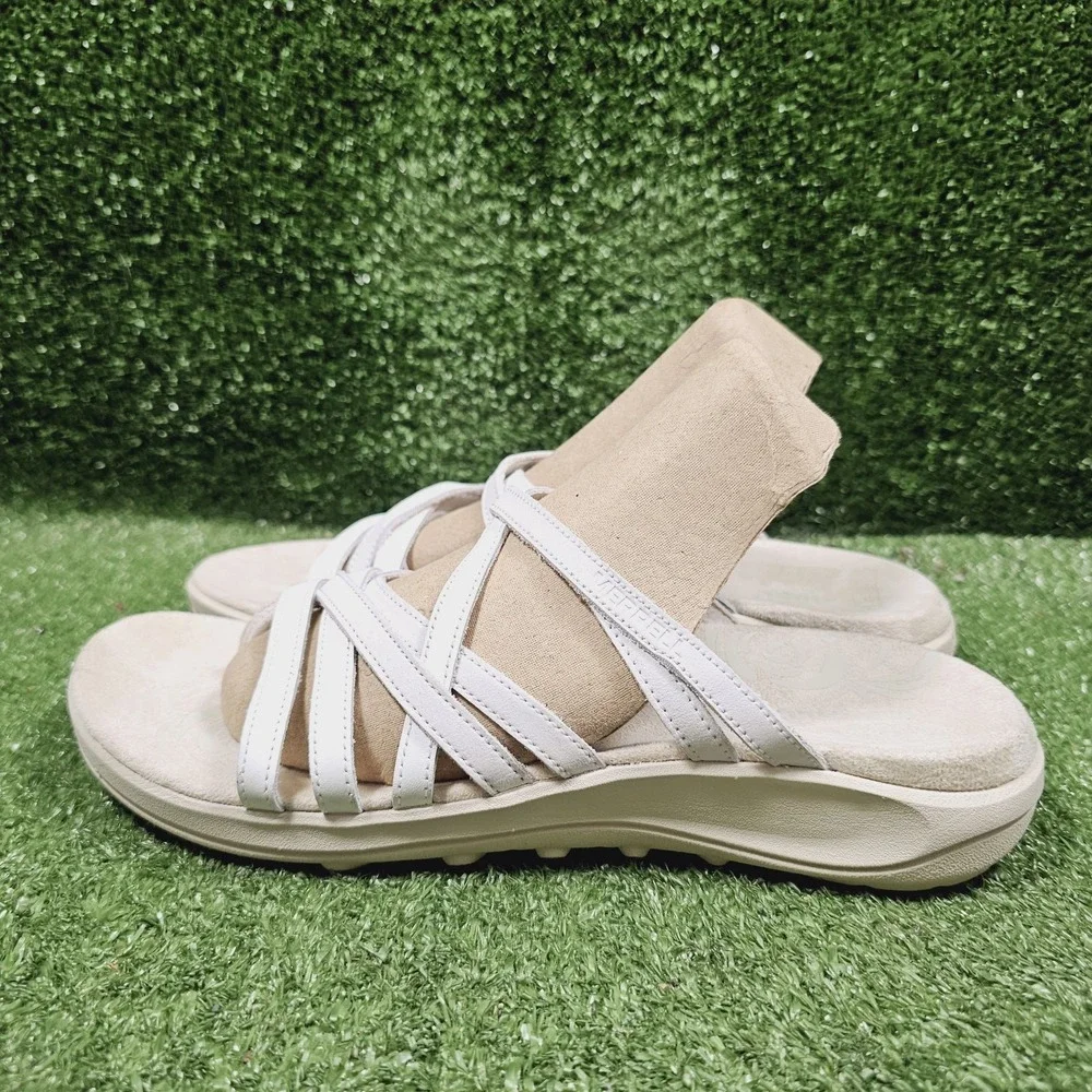 Merrell Harbor White Beige Strappy Athletic Comfort Sandals Womens Size 11
